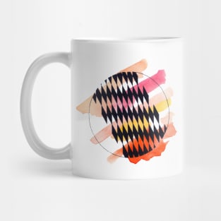 Checkered Watercolor Mug